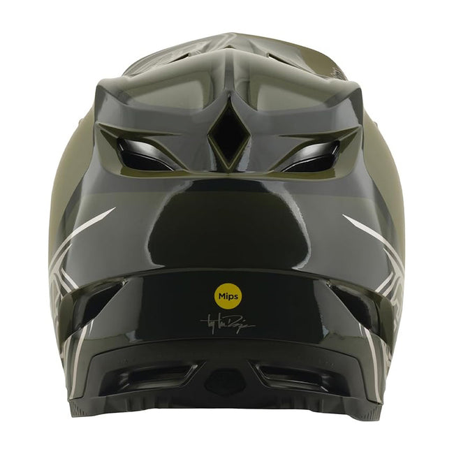 Troy Lee Designs D4 Polyacrylite MIPS BMX Race Helmet-Shadow Beetle - 3