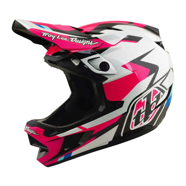 Troy Lee Designs D4 Polyacrylite MIPS BMX Race Helmet-Roamer Magenta - 1