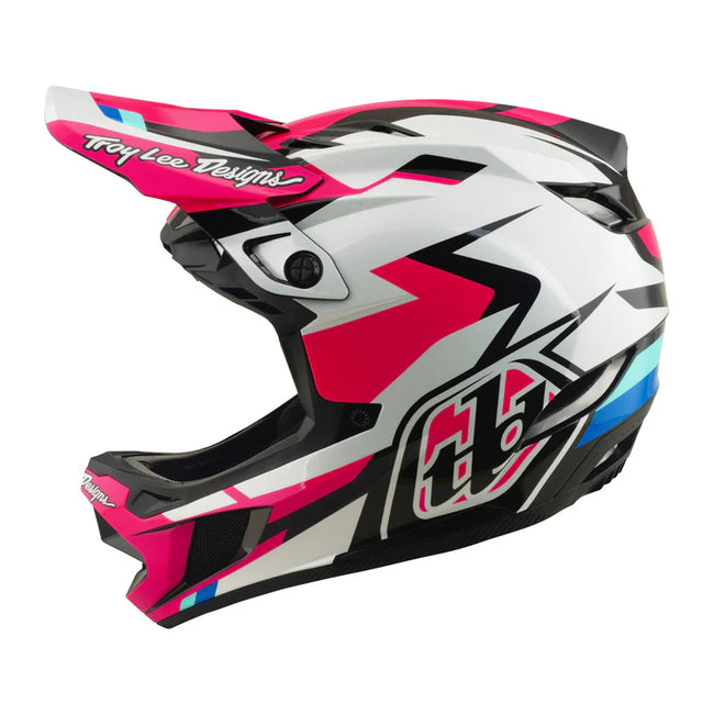 Troy Lee Designs D4 Polyacrylite MIPS BMX Race Helmet-Roamer Magenta - 2