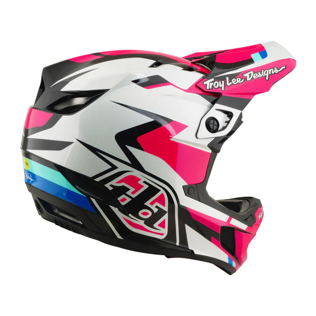 Troy Lee Designs D4 Polyacrylite MIPS BMX Race Helmet-Roamer Magenta - 5