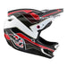 Troy Lee Designs D4 Polyacrylite MIPS BMX Race Helmet-Block Charcoal/Red - 6