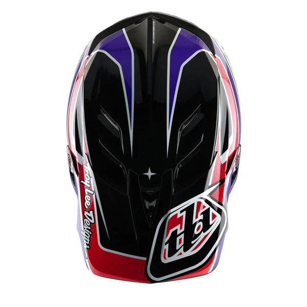 Troy Lee Designs D4 Polyacrylite MIPS BMX Race Helmet-Linear Black - 5
