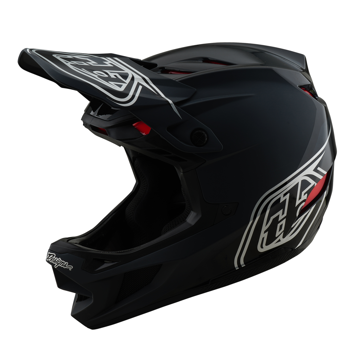 Troy Lee Designs D4 Polyacrylite Shadow Helmet Black