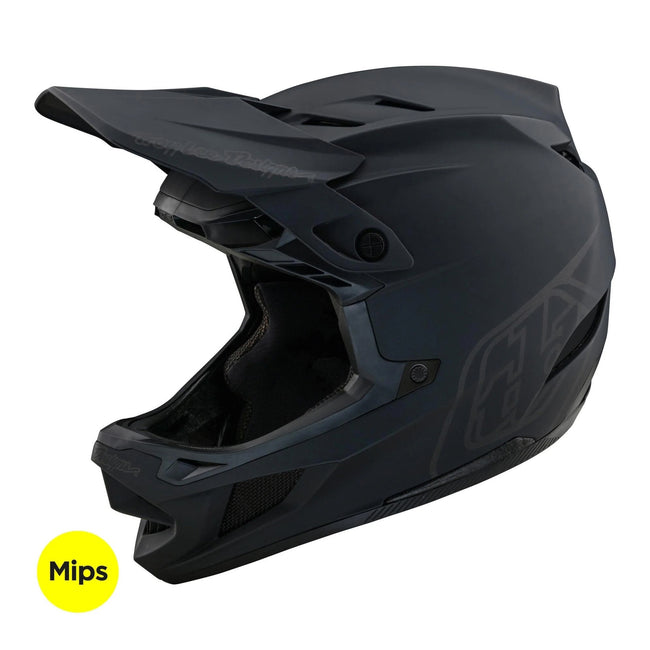 Troy Lee Designs D4 Polyacrylite MIPS BMX Race Helmet-Stealth Black - 1
