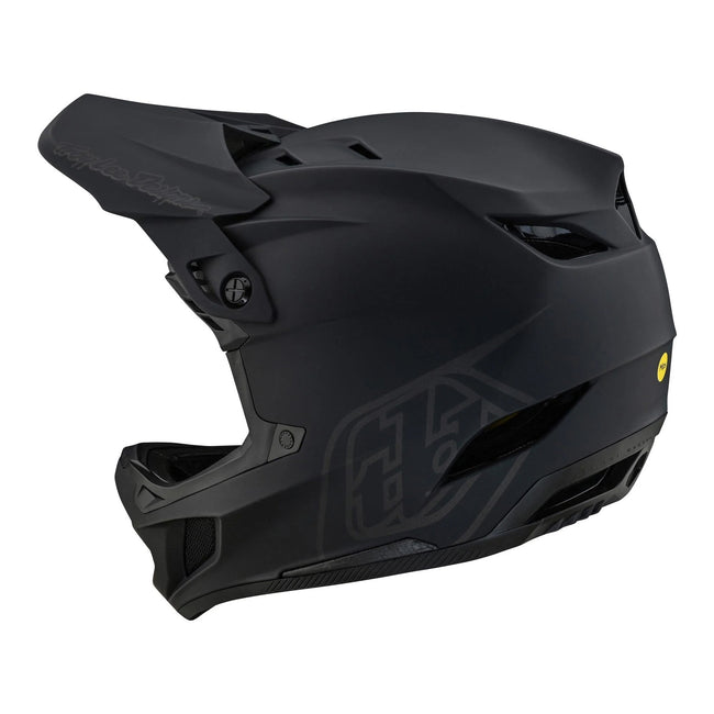 Troy Lee Designs D4 Polyacrylite MIPS BMX Race Helmet-Stealth Black - 3