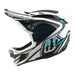Troy Lee Designs D4 Polyacrylite MIPS BMX Race Helmet-The Line Charcoal/White - 2
