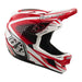 Troy Lee Designs D4 Polyacrylite MIPS BMX Race Helmet-The Line Fire/White - 1