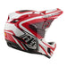 Troy Lee Designs D4 Polyacrylite MIPS BMX Race Helmet-The Line Fire/White - 2