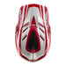 Troy Lee Designs D4 Polyacrylite MIPS BMX Race Helmet-The Line Fire/White - 7