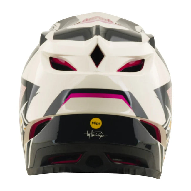 Troy Lee Designs D4 Polyacrylite MIPS BMX Race Helmet-Turbo Acid/Fuchsia - 3