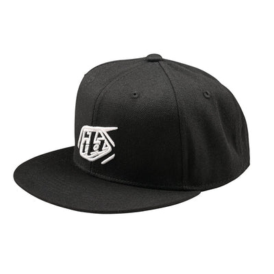 Troy Lee Designs Flat Bill Snapback Hat-OSFM-Badge Black