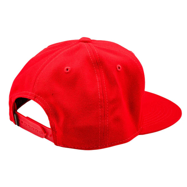 Troy Lee Designs Flat Bill Snapback Hat-OSFM-Badge Team Red - 2