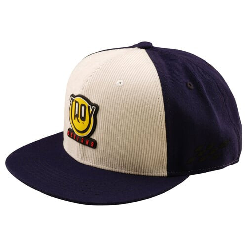 Troy Lee Designs Flat Bill Snapback Hat-OSFM-Indigo/Pumice - 1