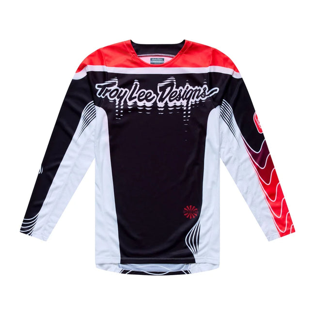 Troy Lee GP Pro BMX Race Jersey-Stagger Black/Red - 1