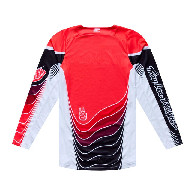 Troy Lee GP Pro BMX Race Jersey-Stagger Black/Red - 2