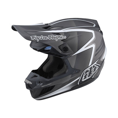 Troy Lee Designs SE5 Carbon MIPS BMX Race Helmet-Lines Black