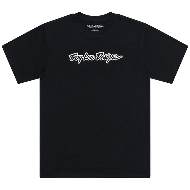 Troy Lee Designs Signature SS T-Shirt-Signature Black - 1