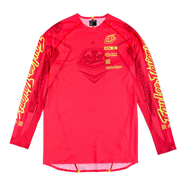 Troy Lee Designs Sprint Ultra Limited Edition BMX Race Jersey-Ghostwing/Infra Red - 1