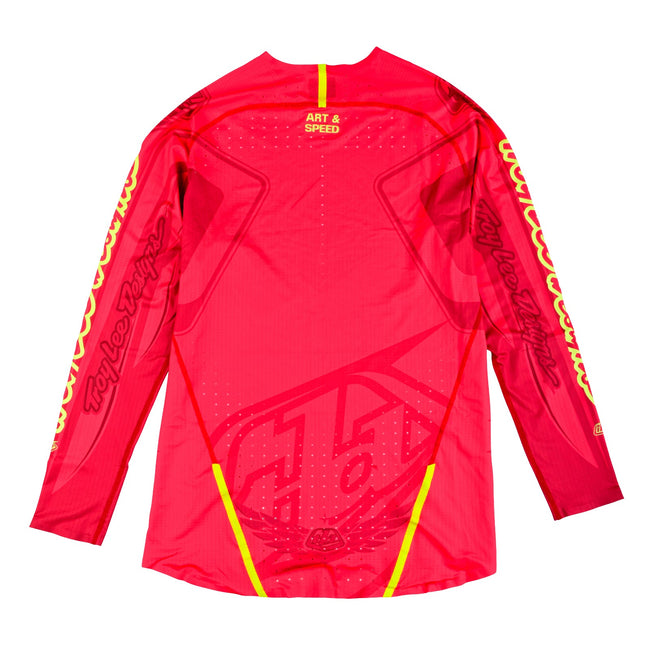 Troy Lee Designs Sprint Ultra Limited Edition BMX Race Jersey-Ghostwing/Infra Red - 2