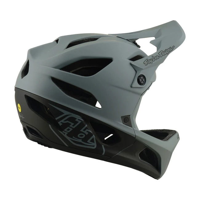 Troy Lee Designs Stage MIPS BMX Race Helmet-Drone Gray/Charcoal - 1