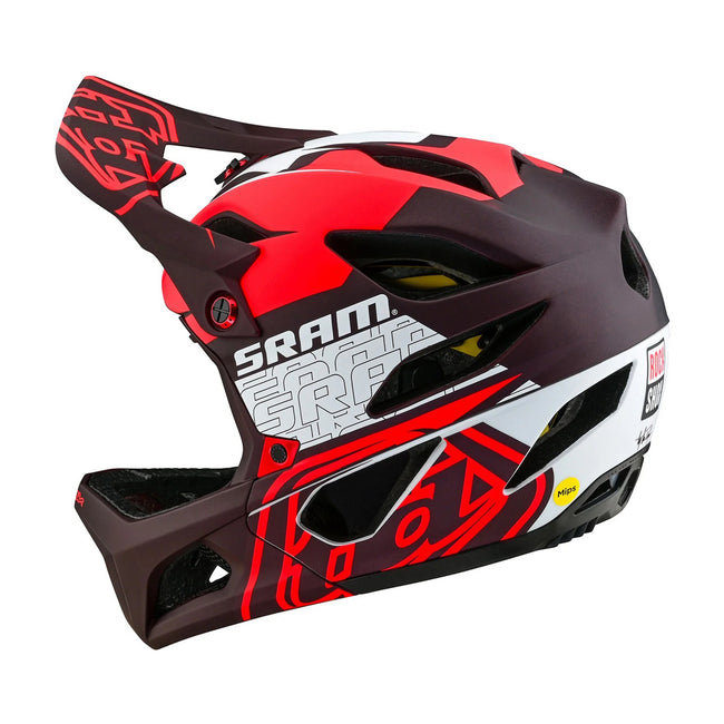 Troy Lee Designs Stage MIPS BMX Race Helmet-SRAM Vector Red - 3