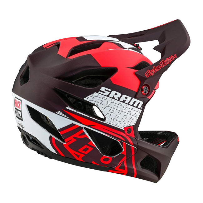 Troy Lee Designs Stage MIPS BMX Race Helmet-SRAM Vector Red - 5
