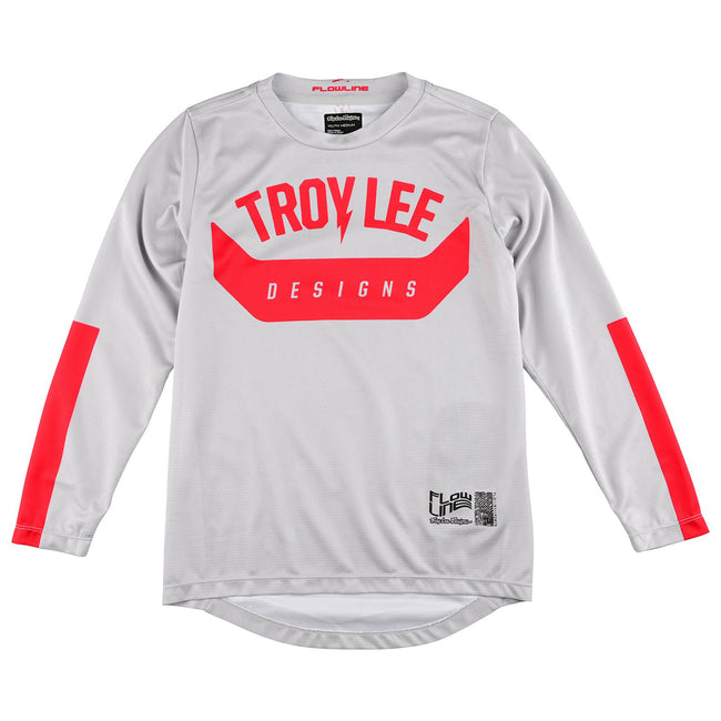 Troy Lee Designs Youth Flowline LS BMX Race Jersey-Aircore Cement - 1