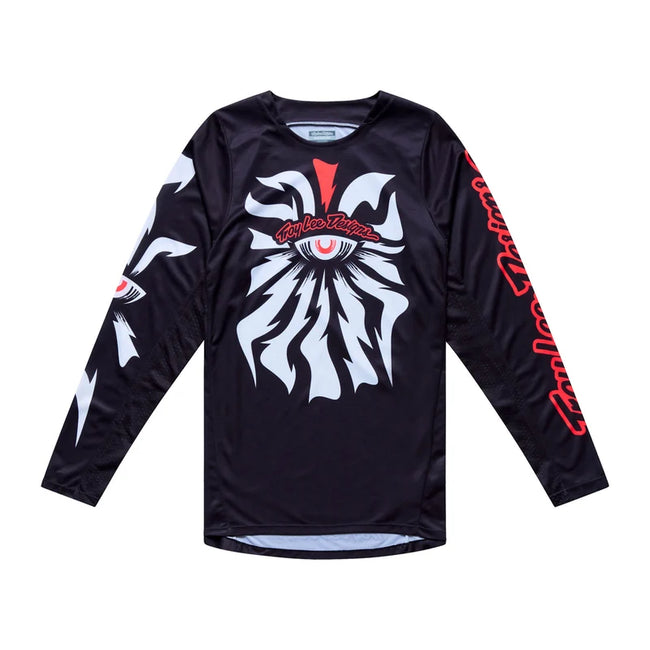 Troy Lee GP Pro BMX Race Jersey-Cyclops Black/Neo Red - 1