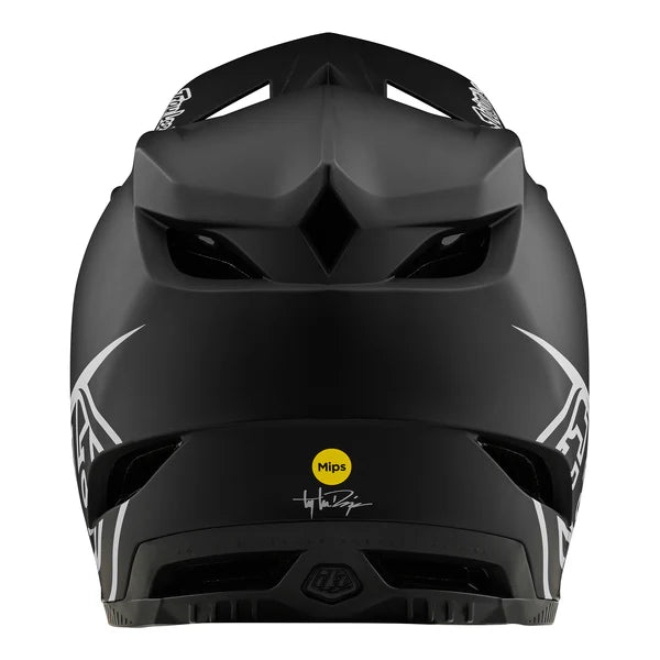 Troy Lee Designs D4 Polyacrylite MIPS BMX Race Helmet-Stealth Black - 2