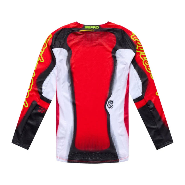 Troy Lee SE Pro BMX Race Jersey-Illusion Red/Black - 2