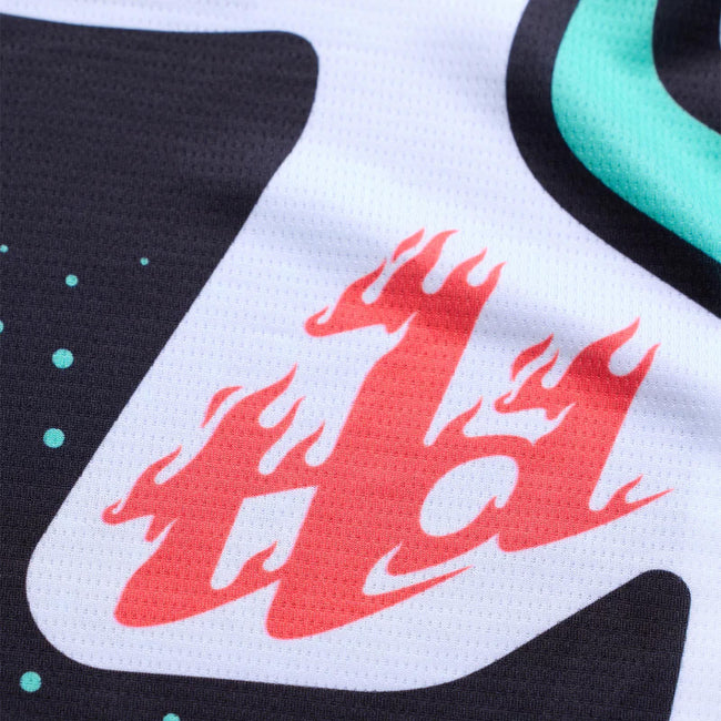 Troy Lee Youth GP Pro BMX Race Jersey-Roller Black/Teal - 3