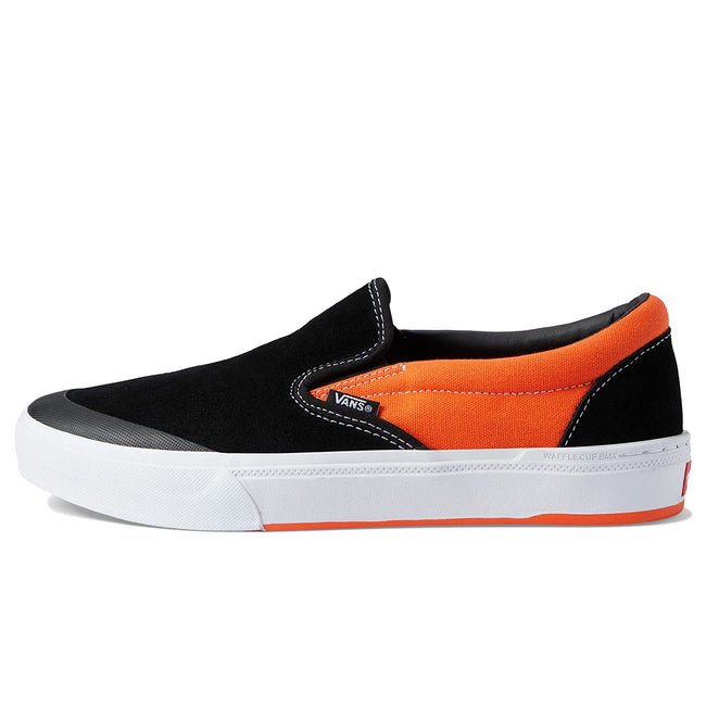 Vans BMX Slip-On Shoes-Black/Neon Orange - 2