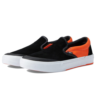 Vans BMX Slip-On Shoes-Black/Neon Orange