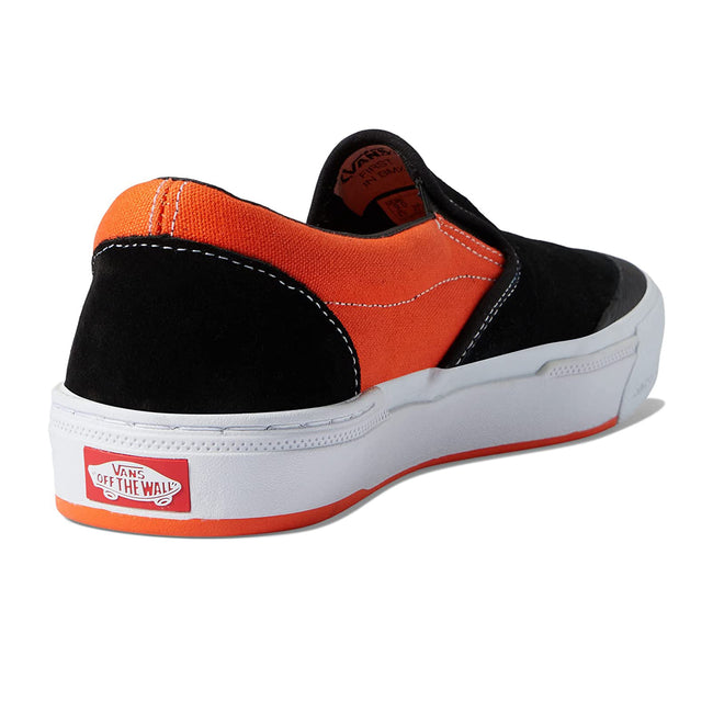 Vans BMX Slip-On Shoes-Black/Neon Orange - 3