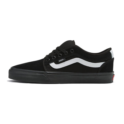 Vans Chukka Low Sidestripe Shoes-Black/Black/White