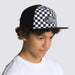 Vans Classic Patch Youth Trucker Plus Hat-Black/White Checkerboard - 4