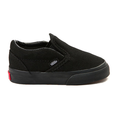 Vans Classic Slip-On Toddler Shoes-Black/Black