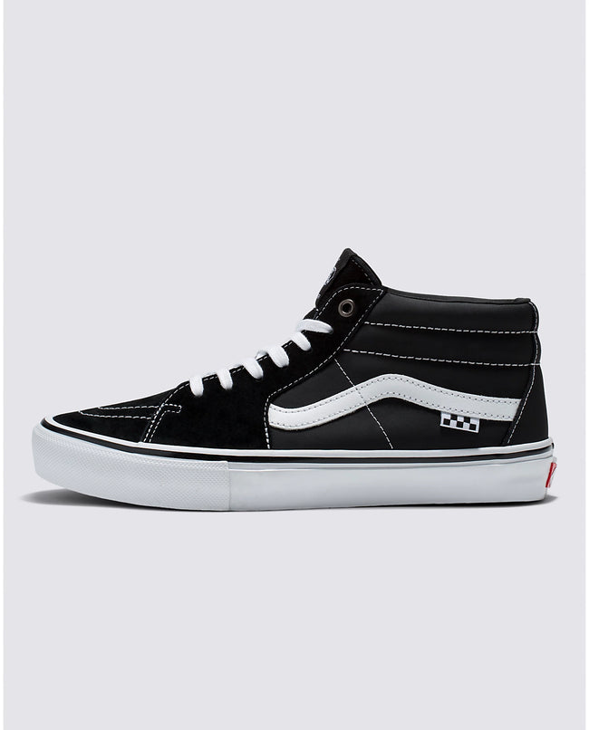 Vans Skate Grosso Mid Shoes-Black/White - 1