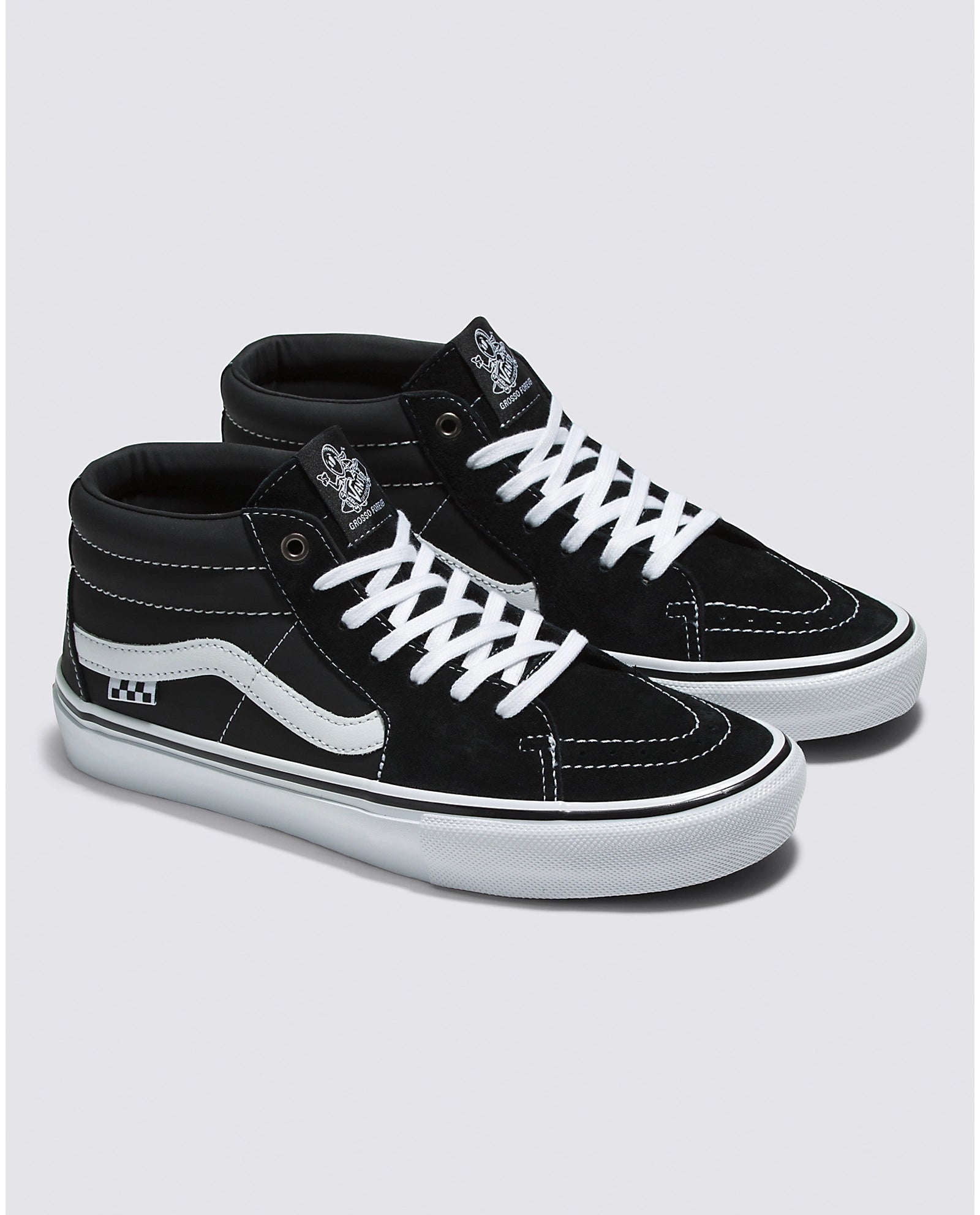 Vans Skate Grosso Mid Shoes-Black-White – J&R Bicycles, Inc.