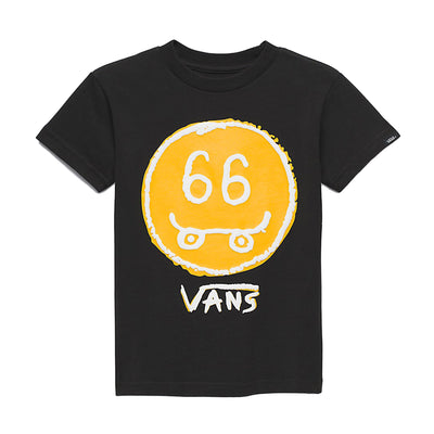 Vans Little Kids 66 Smiles T-Shirt-Black