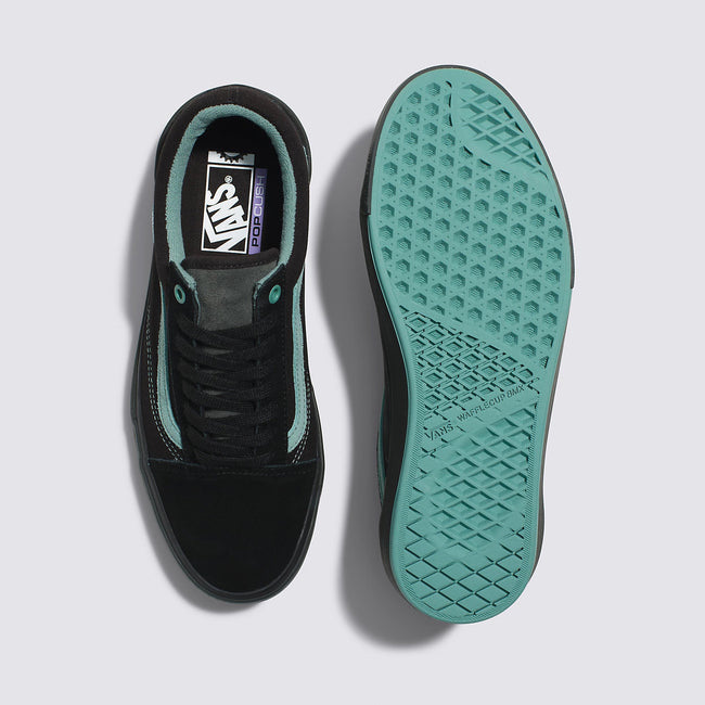 Vans Old Skool BMX Shoes-Black/Teal - 4
