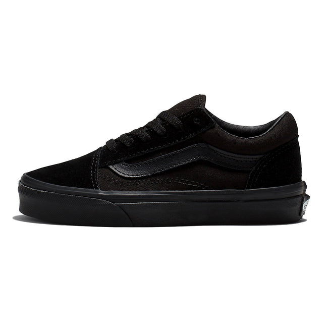 Vans Old Skool Kids Shoes-Black/Black - 1