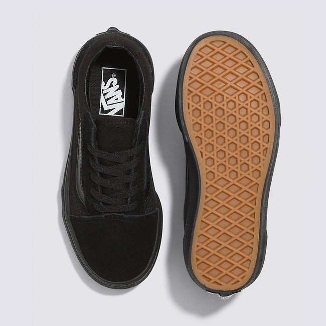 Vans Old Skool Kids Shoes-Black/Black - 3