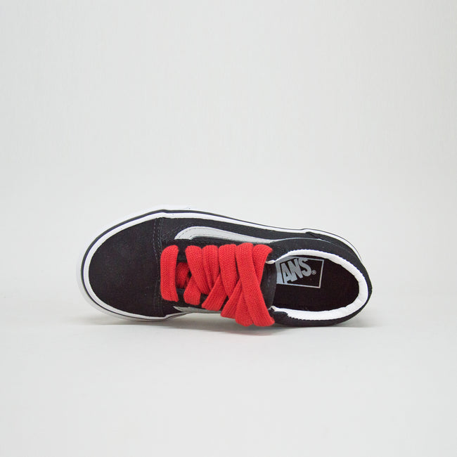 Vans Old Skool Retro Pop Kids Shoes-Black/Red - 3