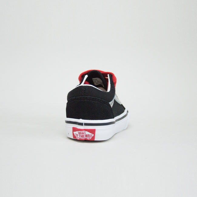 Vans Old Skool Retro Pop Kids Shoes-Black/Red - 4