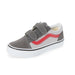 Vans Old Skool V Little Kids Shoes-Pewter/Racing Red - 2