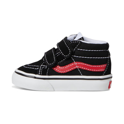 Vans Sk8-Mid Reissue V Kids Shoes-Retro Pop Black/Red