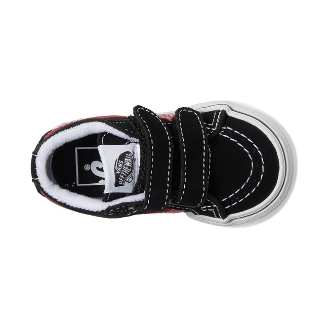Vans Sk8-Mid Reissue V Kids Shoes-Retro Pop Black/Red - 3