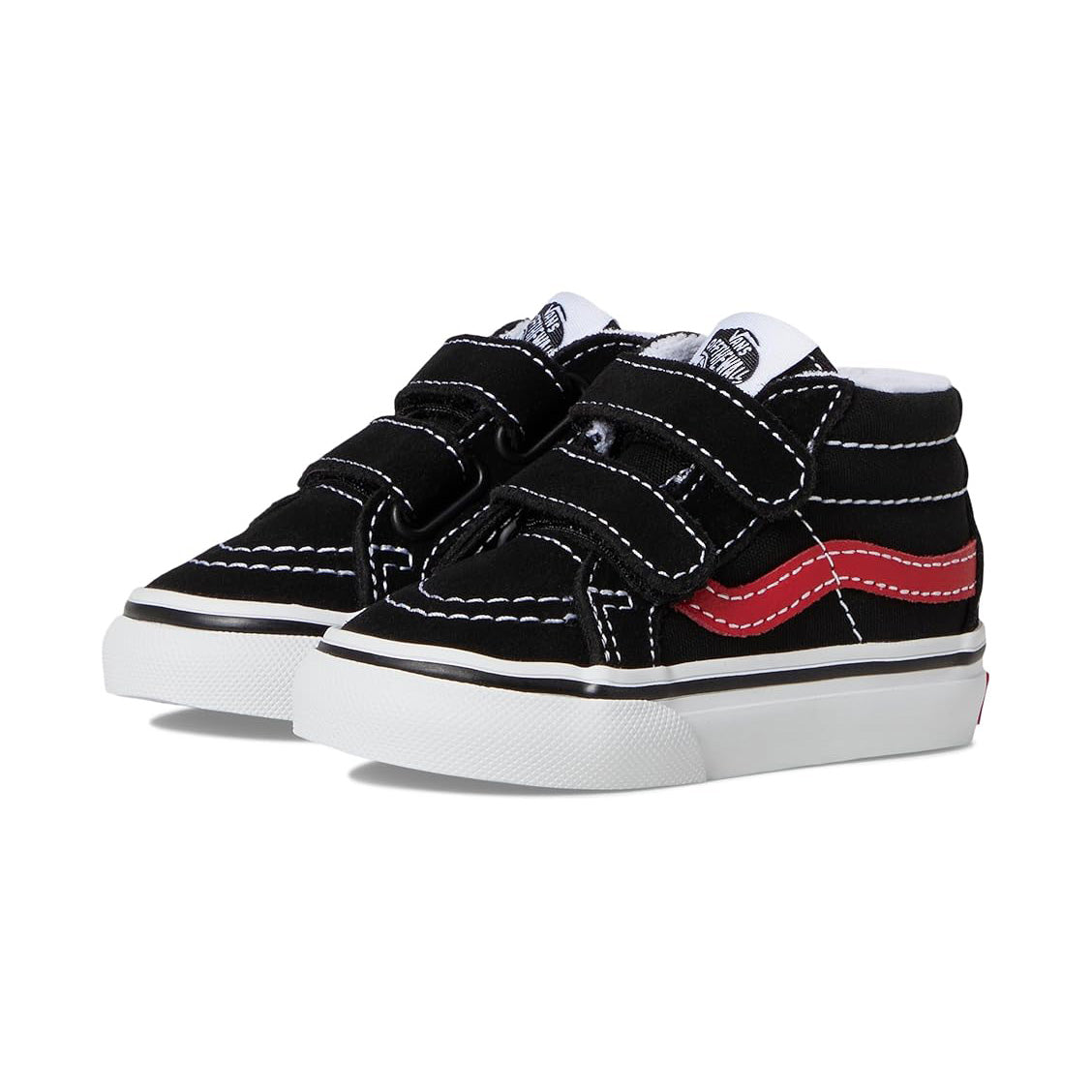Vans Sk8-Mid Reissue V Kids Shoes-Retro Pop Black/Red – J&R