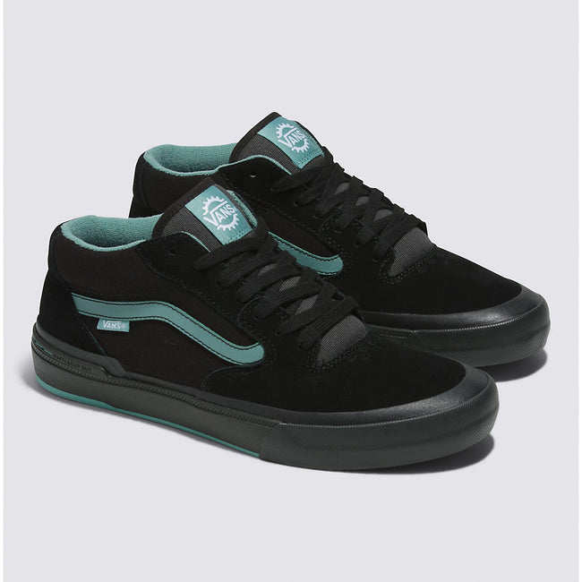 Vans Style 114 BMX Shoes-Black/Teal - 2